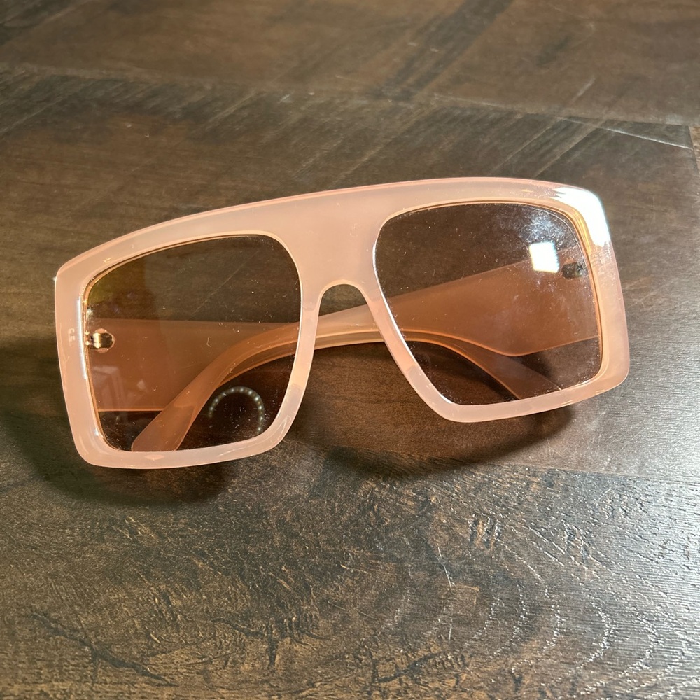 Stylish Pink Oversized Square Sunglasses